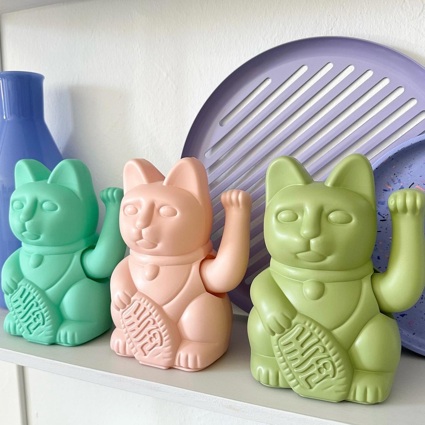Maneki Neko - Glückskatze S - rosa